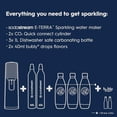 thumbnail image 3 of SodaStream E-TERRA - Paquete de agua con gas (blanco), con CO2, botellas carbonatantes y sabores de gotas, 3 of 5