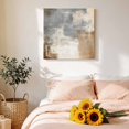 thumbnail image 4 of Canvas Wall Art Brown Grey White Canvas Art Print Abstract Art Modern Oil Painting Pictures Wall Decor for Living Room Bedroom Artwork Decorations Stretched Framed Ready to Hang 10"x10", 4 of 9