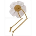 thumbnail image 3 of Cinturón de cuero PU con flores para mujer, cinturón delgado bohemio de cuerda floral, amarillo tierra marrón, talla única, 3 of 6