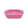 thumbnail image 1 of Matoen12 Doublures en Silicone pour Friteuse à Air Chaud Plateau de Cuisson Réutilisable en Forme de Fleur Tapis de Friteuse Rose, 1 of 6