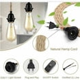 thumbnail image 2 of Kit de lámpara colgante industrial vintage, diseño industrial vintage que garantiza seguridad y durabilidad, longitud ajustable con interruptor de encendido/apagado para el hogar, bares, cafeterías, 2 of 5