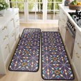thumbnail image 4 of Kitchen Rugs Sets Of 2,Multicolor Ethnic Geometric Pattern Anti Fatigue Kitchen Mat Rugs Non Slip Washable,Decorative Kitchen Floor Mats for Kitchen,Sink,Laundry,17"x47"+17"x47", 4 of 5