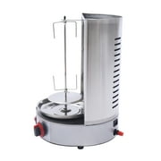 3000W Stainless Steel Infrared Doner Kebab Machine, LPG-Powered Vertical Rotisserie with Automatic Rotation, 110V US Plug