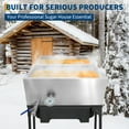 thumbnail image 6 of Roromall 24 x 24 x 9.4 inch Maple Syrup Pan, Maple Syrup Boiling Pan, Stainless Steel Maple Syrup Evaporator Pan with Thermometer & 3/4" Throttle Valve, for Making Sweet Maple Syrup, 6 of 9