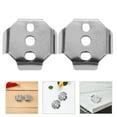 thumbnail image 4 of 2 piezas de herrajes de montaje para toallero de baño, soporte de repuesto para toallero, accesorios para baño, artículos esenciales para el baño, 4 of 7