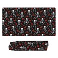 thumbnail image 2 of Bingfone Skeleton With Roses Large Gaming Mouse Pad,Extended Desk Mousepad With Stitched Edges,Non-Slip Base,29.5 X 16 In, 2 of 9