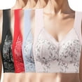 thumbnail image 2 of Cotton Bras for Older Women No Underwire Comfortable Convenient Cotton Bras Black Bra Underwire T-Shirt Bra, 2 of 4