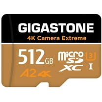 [5-Yrs Free Data Recovery] Gigastone 512GB Micro SD Card, 4K Camera Extreme, MicroSDXC Memory Card for GoPro, Action Camera, Nintendo-Switch, DJI, UHD Video, R/W up to 100/60MB/s, UHS-I U3 A2 V30 C10