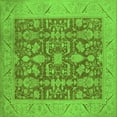 thumbnail image 1 of Ahgly Company Indoor Square Oriental Green Traditional Area Rugs, 6' Square, 1 of 4