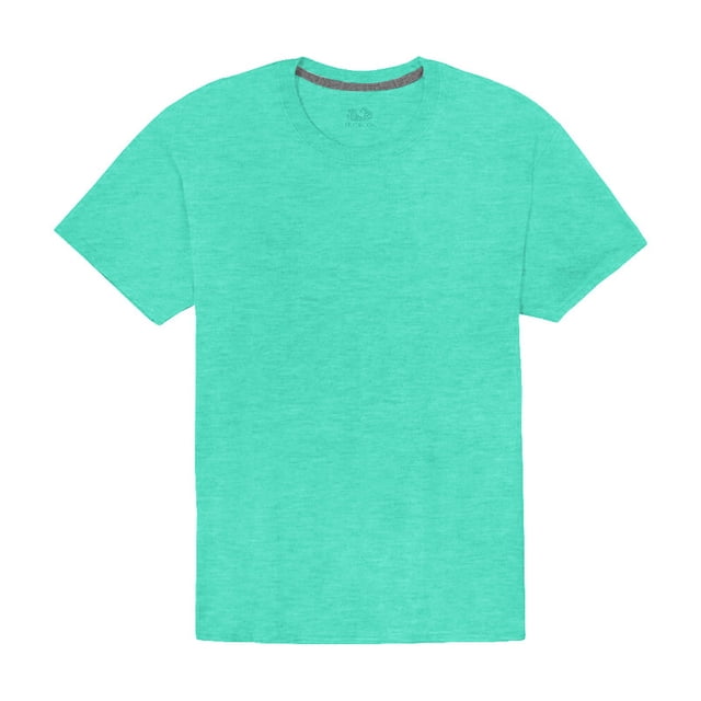 Playera Fruit of the Loom para Hombre,Manga Corta Cuello Redondo, Verde, Talla EG