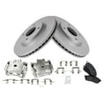 thumbnail image 2 of TRQ Front Brake Pad & Rotor Kit Brake Caliper Brake Pads Brake Rotor Ceramic Vented Premium G-Coated Fits Select 2009-2014 Nissan Cube 2007-2012 Versa, 2 of 6
