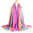 thumbnail image 2 of MSJUHEG Scarf Shawls And Wraps Women Lady Fashion Folk-Custom Retro Tassel Scarf Wrap Shawl Travel Scarves Silk Scarf Multi-Color C, 2 of 3