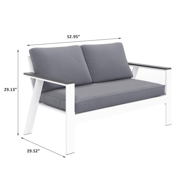 Aluminium loveseat best sale