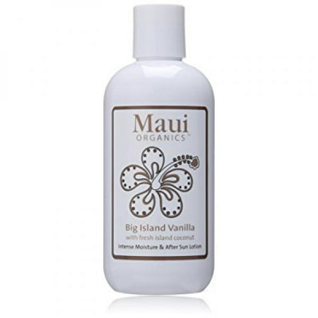 Maui Organics Intense Moisture and After Sun Lotion, Big Island Vanilla, 8.5 (Best Organic After Sun Lotion)