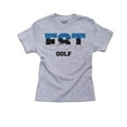 thumbnail image 1 of Estonia Golf - Olympic Games - Rio - Flag Boy's Cotton Youth Grey T-Shirt, 1 of 2