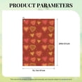 thumbnail image 4 of Easygdp Flower Hearts Golf Towel 24x16in for Men and Women with Carabiner Clip for Easy Attachment, 4 of 8