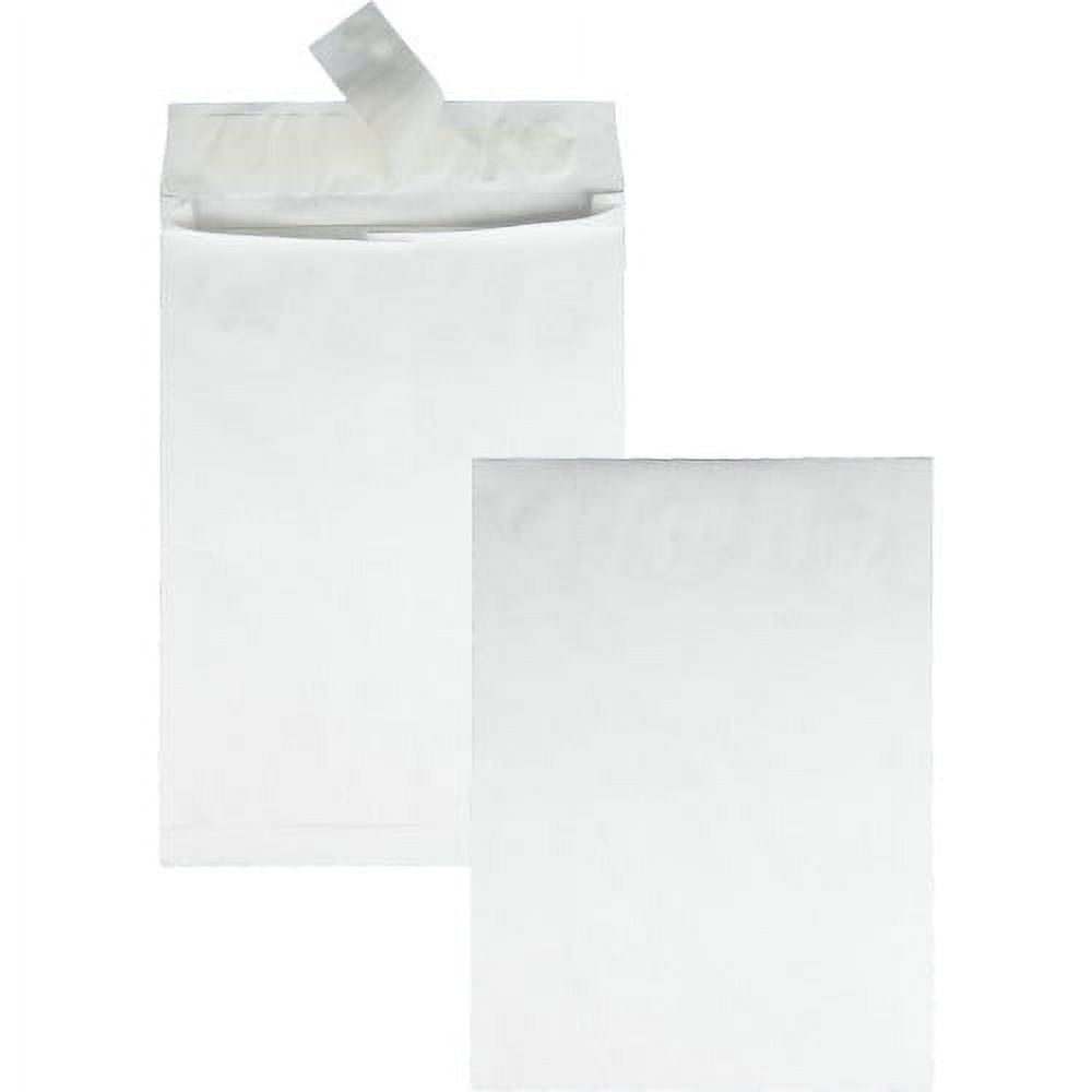 Avery White Shipping Labels with TrueBlock Technology 18126, 5-1/2" x 8-1/2", 20pk and Quality Park Tyvek Plain Expansion Envelopes Bundle