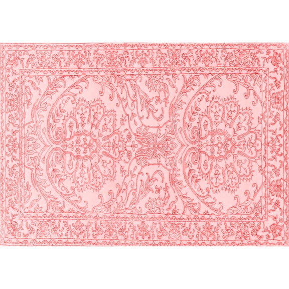 Ahgly Company Indoor Rectangle Persian Red Traditional Area Rugs, 5' x 7'