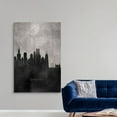 thumbnail image 3 of Great Big Canvas "Black and White Minimalist Chicago Skyline"  by Circle Art Group Light Gray Black and White   Wrapped Canvas Print Wall Artwork, 3 of 7