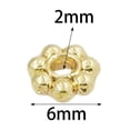 thumbnail image 4 of 50 piezas de cuentas espaciadoras de copos de nieve, cuentas de metal elegantes de 6 mm para hacer tú mismo, cuentas de copos de nieve sueltas para co, 4 of 9