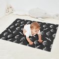 thumbnail image 2 of Black Cartoon Dinosaurs Fossils Pattern Blanket,Comfortable Soft Flannel Throw Blanket,All Season,Warm Lightweight Blankets for Sofa Bed Couch Living Room Chair,30"x40", 2 of 4