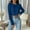 #4Blue, variant on Byworldtasic Womens Oversized TopsWomens Sexy Crew Neck Cropped Sweaters Knit Long Sleeve Crop Tops Pullover