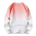 thumbnail image 3 of YLSDY Men's Gradient Hooded Round Neck Sweatshirt Loose Casual and Handsome Top Long Sleeved Cute Baggy Mens Sweatshirt Pink XXXXL, 3 of 3