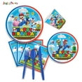 thumbnail image 5 of SUPER-MARIO 82/92 PCS Party Supplies, Party Tableware, Disposable Paper Plates- Napkins-Forks Dinnerware Set, 5 of 15