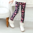 thumbnail image 4 of Yuanyu 3-10T Girl Footless Tights Leggings Little and Big Girl Winter Thick Warm Skinny Legging Fleece Lined Stretchy Pants, 4 of 5