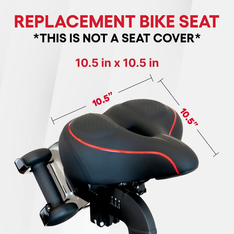Asientos Para Bicicletas Exercise Bike Seat Cushion Replacement - Wide  Comfort Saddle For Stationary Bikes With Backrest
