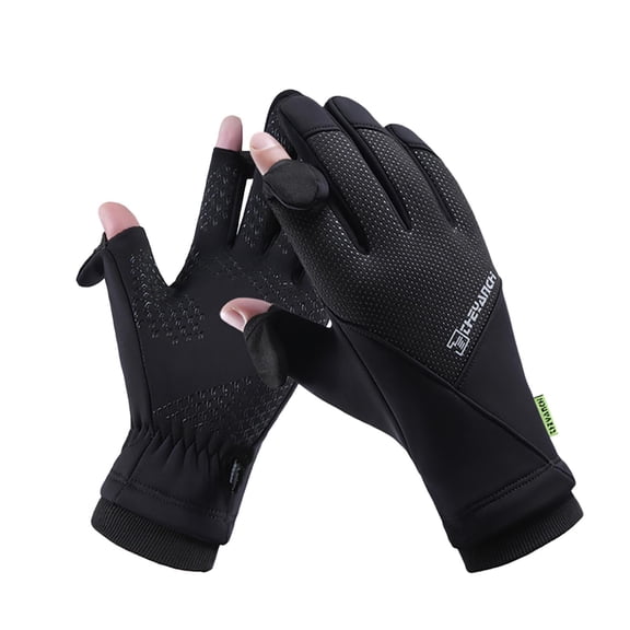 HNMKIU All Season Thermal Touchscreen winter gloves men and Women Windproof Skiing Hiking Outdoor Activities with Insulated Warmth and Grip 01_Black,L