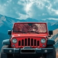 thumbnail image 4 of FUIALDOLG Tiger Nebula Front Windshield Sun Shade Foldable Front Window Sun Shield Visor Fit for Off-road Vehicle Block UV Rays Car Accessories Heat Keep Car Cooler, 4 of 7