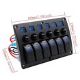thumbnail image 4 of 6 Gang Marine Off Ignition Waterproof Toggle Rocker Switch Panel 12V/24V Blue, 4 of 10
