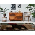 thumbnail image 3 of Linon Home Decor Milan Area Rug Collection, Brown and Turquoise, 8' x 10.3', 3 of 6