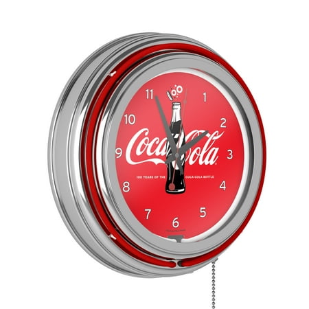 Coca-Cola Retro Neon Clock - 100th Anniversary of the Coca-Cola Bottle