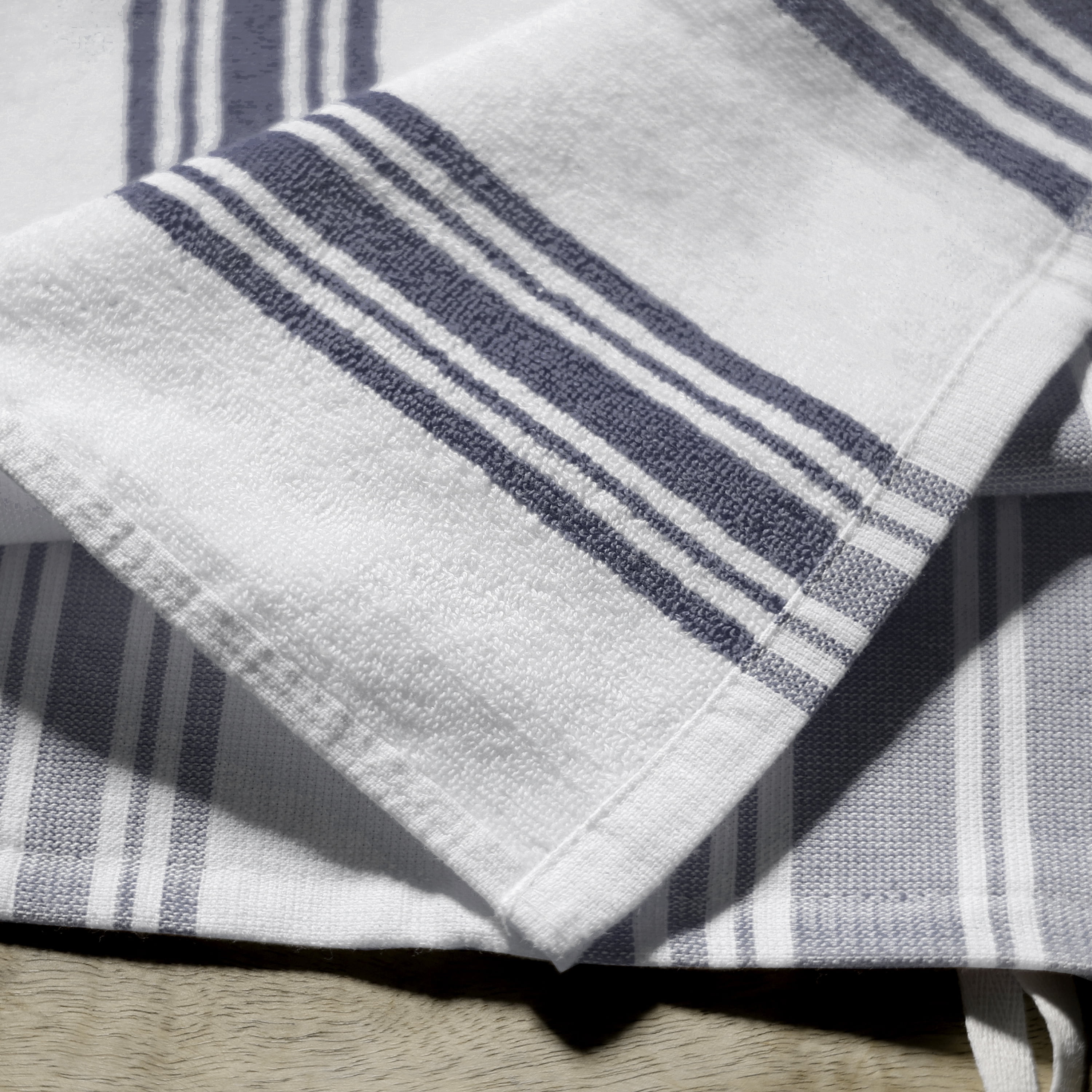 Better Homes & Gardens 2 Piece Culinary Kitchen Towel, Washed Indigo