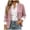 Pink, variant on Women's Lapel Long Sleeve Blazer Jacket,Casual Work Office Solid Suit Coat with Pockets Red,Women's Plus XXS