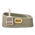 thumbnail image 1 of Weiweiguan 1 Ensemble Toilette pour Chat Semi-Fermée Bac à Sable pour Animaux, 1 of 6