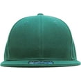 thumbnail image 2 of Solid Flat Brim Bill Fitted Baseball Cap, 2 of 6