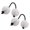 White, variant on 2pcs Rhythmic Sand Aslatua African Shaker Rattle Rhythm Percussion Fingertip Sand Rhythm Instrumen