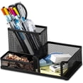 thumbnail image 2 of Yapicoco Desk Organizer Set Office Supplies Caddy, Desk Accessories Set Includes Pen Pencil Cup Holder, Pen Organizer, Mail Organizer, Sticky Notes Holder, Business Card Stand, Paper Clip Holder, 2 of 9