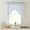 White, variant on THD Jayce Lace Sheer Kitchen Curtain Valance Topper - Rod Pocket - 54 W x 18 L