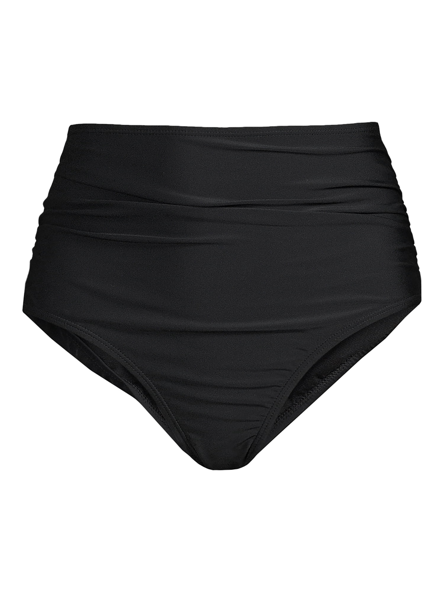 Catherine Malandrino Women's High Waisted Ruched Bikini Bottom
