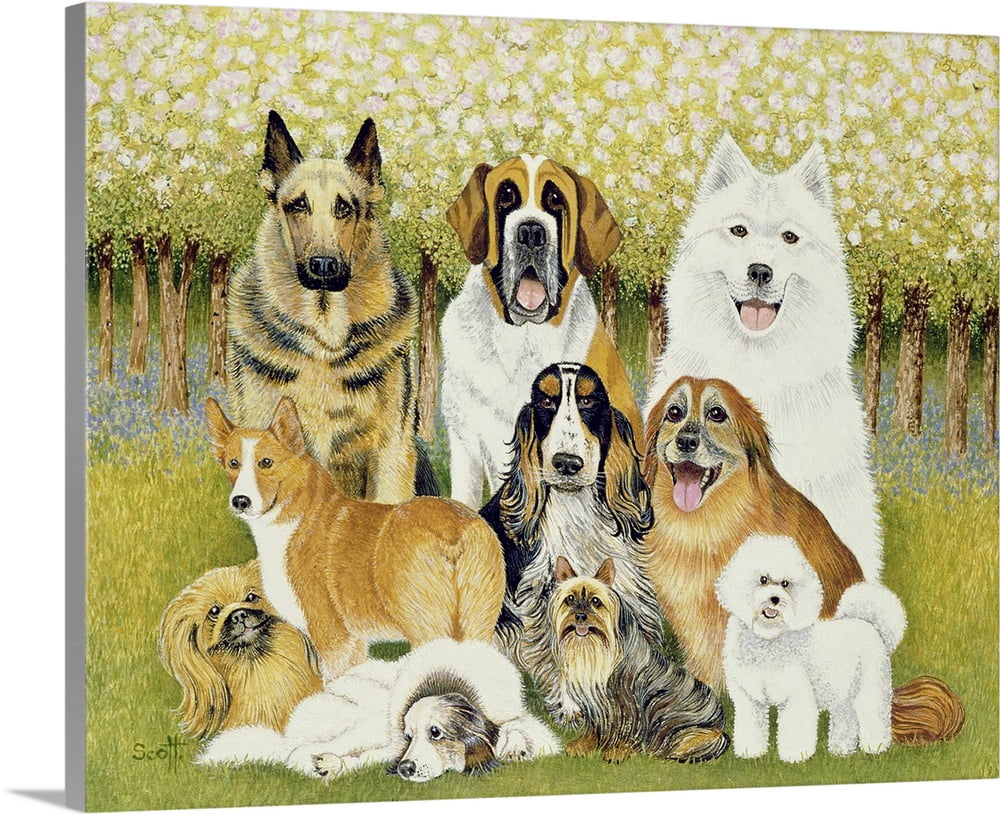 Great BIG Canvas "Dogs in May" Canvas Wall Art 30x24