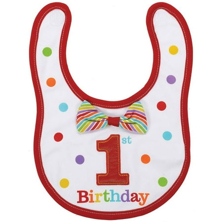 Personalized 1st Birthday Bib - 1st Birthday Boy Fabric Bib