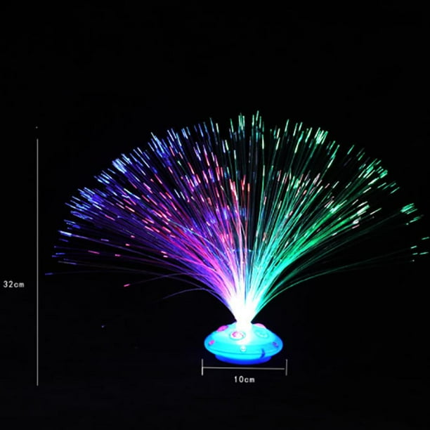 Lampe LED Multicolore En Fiber Optique, Décoration Intérieure