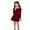 Red, variant on Fgnfyis Toddler Girl Dress Christmas Long Sleeve Bowknot Ruffles Velvet Solid Party Gown Kids Girls Dress Pink 2-3 Years