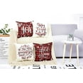 thumbnail image 3 of Christmas 20x20 Throw Pillow Covers, Decorative Outdoor Farmhouse Merry Christmas Xmas Lumbar Pillow Shams Cases Slipcovers Cover Set of 4 Couch Sofa, 3 of 6