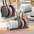 Pot Rack Organizer, Expandable Pot and Pan Organizer for Lid