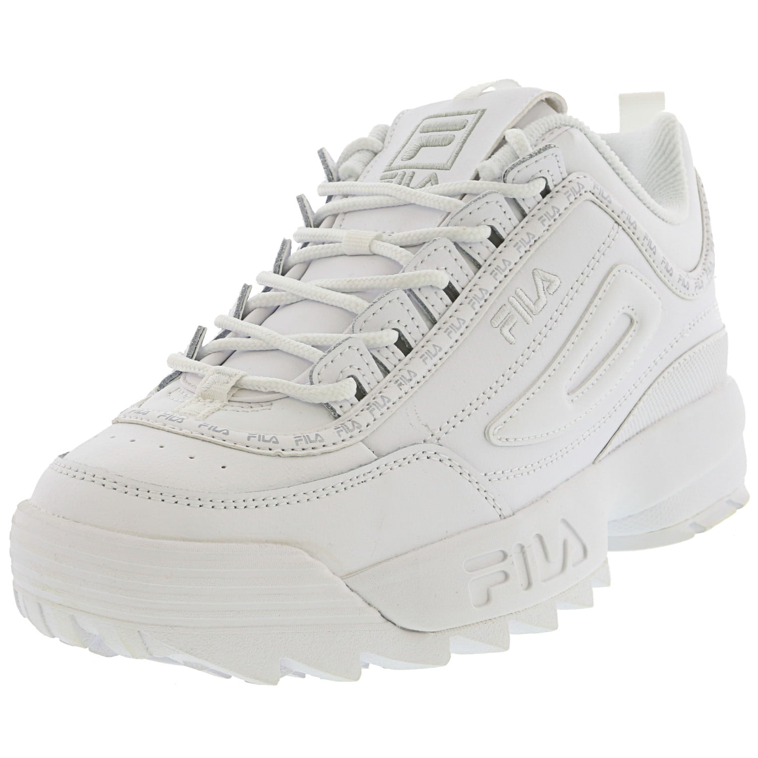 Fila Women's Premium Repeat White / Metallic Silver Ankle-High Walking - 9.5M - Walmart.com